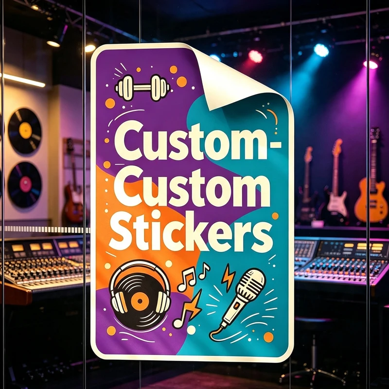 Customizable Any Size Business Logo Stickers Advertising Decals for Gyms Florist Shops Stationery Stores Window Facade Publicity