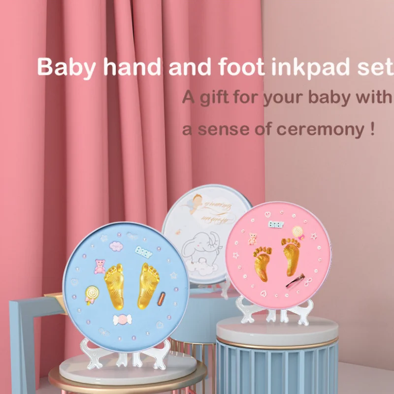 Baby Hand Print Footprint Imprint Kit Handprint Baby Mud And Foot Print Baby Souvenirs Baby Hand And Foot Mold Baby Accessories