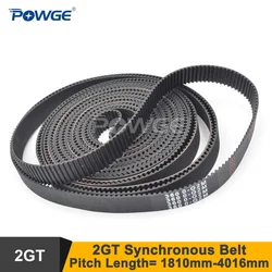 POWGE 1810 1910 2000 2190 3000 3008 3600 4016 GT2 Timing Belt W=6/9mm 2GT Synchronous Belt 1810-GT2 3000-2GT