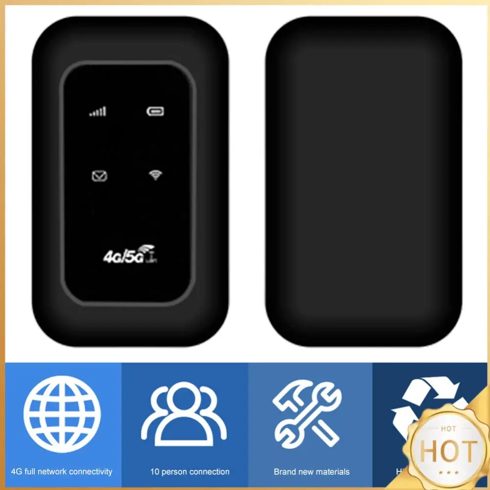 راوتر صغير 4G LTE مع فتحة بطاقة SIM نقطة اتصال لاسلكية للسفر واي فاي نقطة اتصال متنقلة عالية السرعة للتخييم في عطلة السفر RV