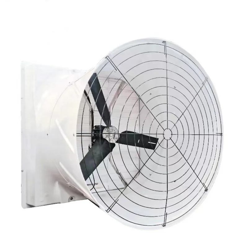 Ventilador cônico de fibra de vidro de 1630/55 polegadas de alta qualidade para fazenda de aves, exaustores industriais resistentes à corrosão