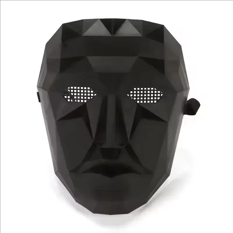 Adult Calamari Game Cosplay Costume With Gloves Black Triangle Disguise Round Square Carnival Party Medieval Coat Mask Set Hallo - view 6