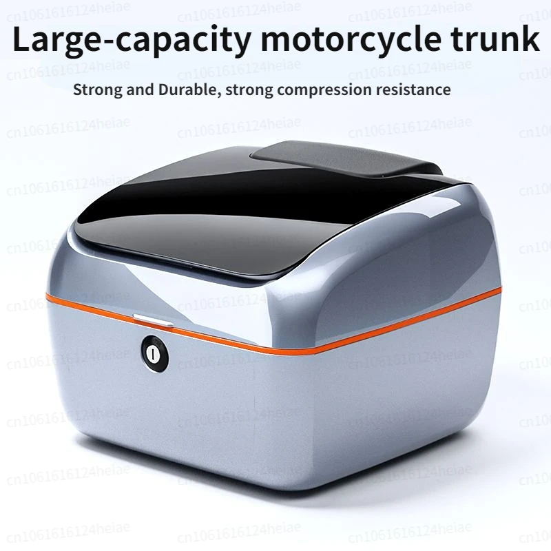 

Motorcycle Trunk Motorcycle Tour Luggage Large Top Lock Storage Box Scooter Electronic Motor Helmet Tailbox