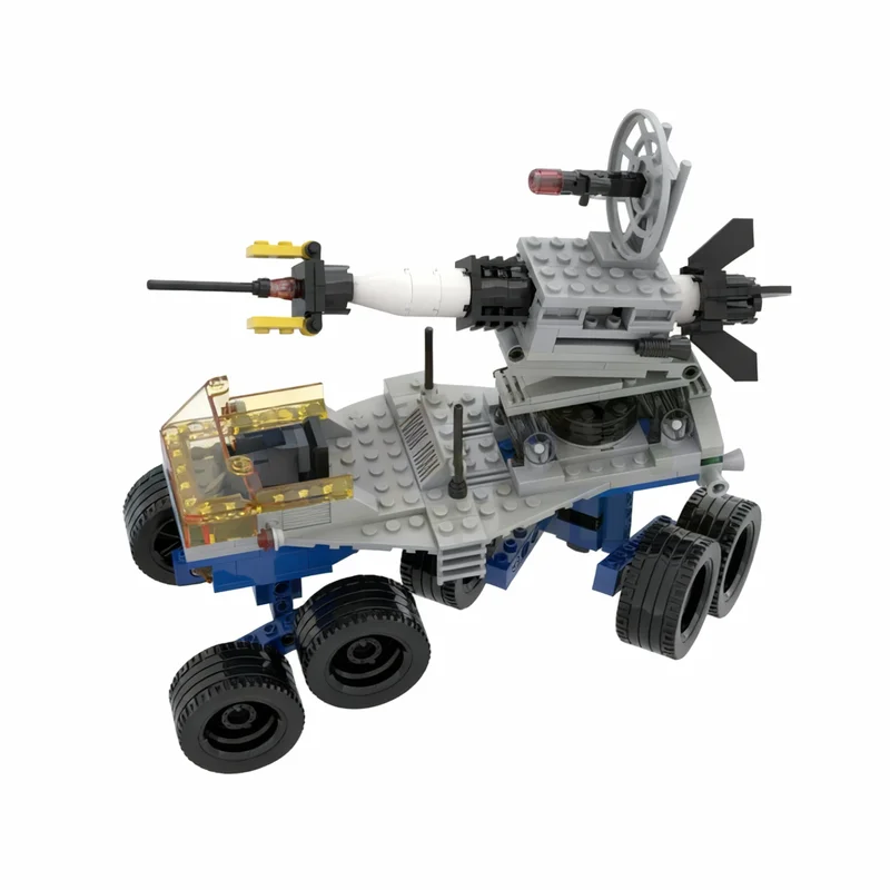 248PCS MOC Space Exploration Classic Reimagined Mobile Rocket Transport V3 Model Technology DIY Assembly Building Blocks Gift