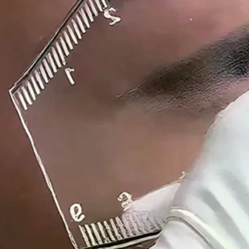 5Pcs Durable Brow Shaping Stencil Shaping Portable Instant Brow Shaper Drawing Eyebrow Design Ruler Gift