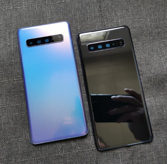 Glass Back Battery Cover Housing Replacement For Samsung Galaxy S10e S10 / S10Plus G970 G973 G975, Rear Housing With Camera Lens