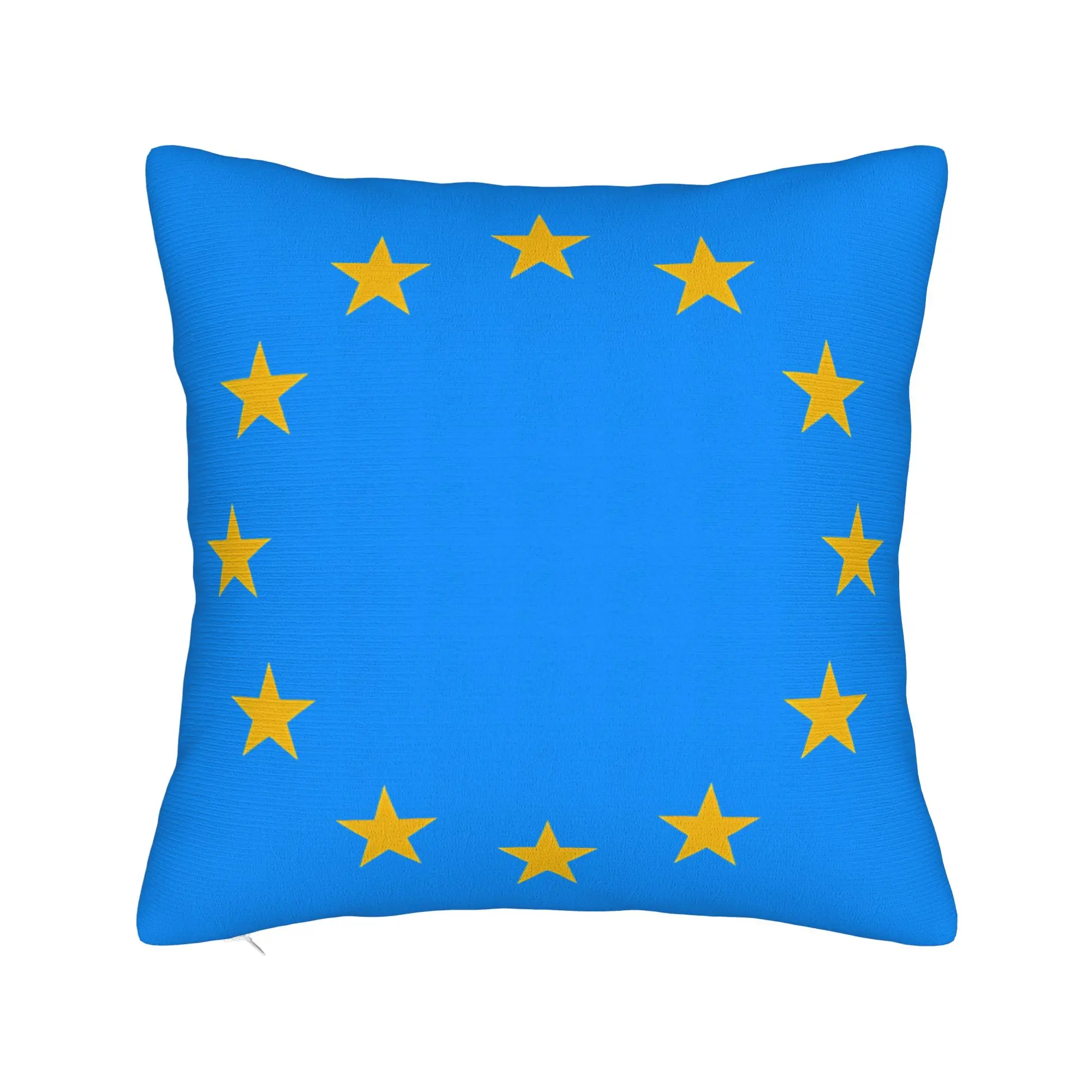 European Union Flag Pillow Case  Fashion Pillow Cover Soft Pillowcases For Sofa Bedroom Home Decor