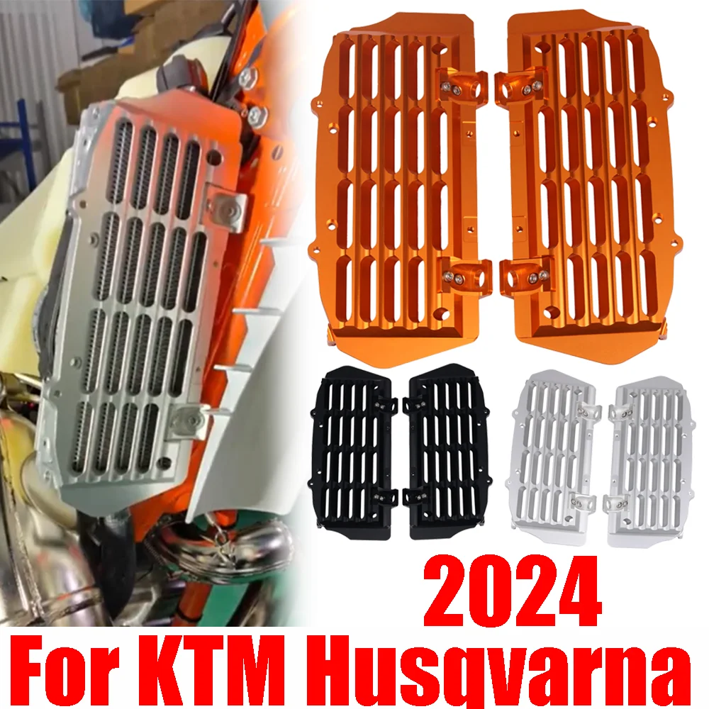 Radiator Grille Guard Protector Cover For KTM 250 300 350 EXC EXCF XC XCF XCFW SX SXF XCW Husqvarna TE FE 300 2024 Accessories