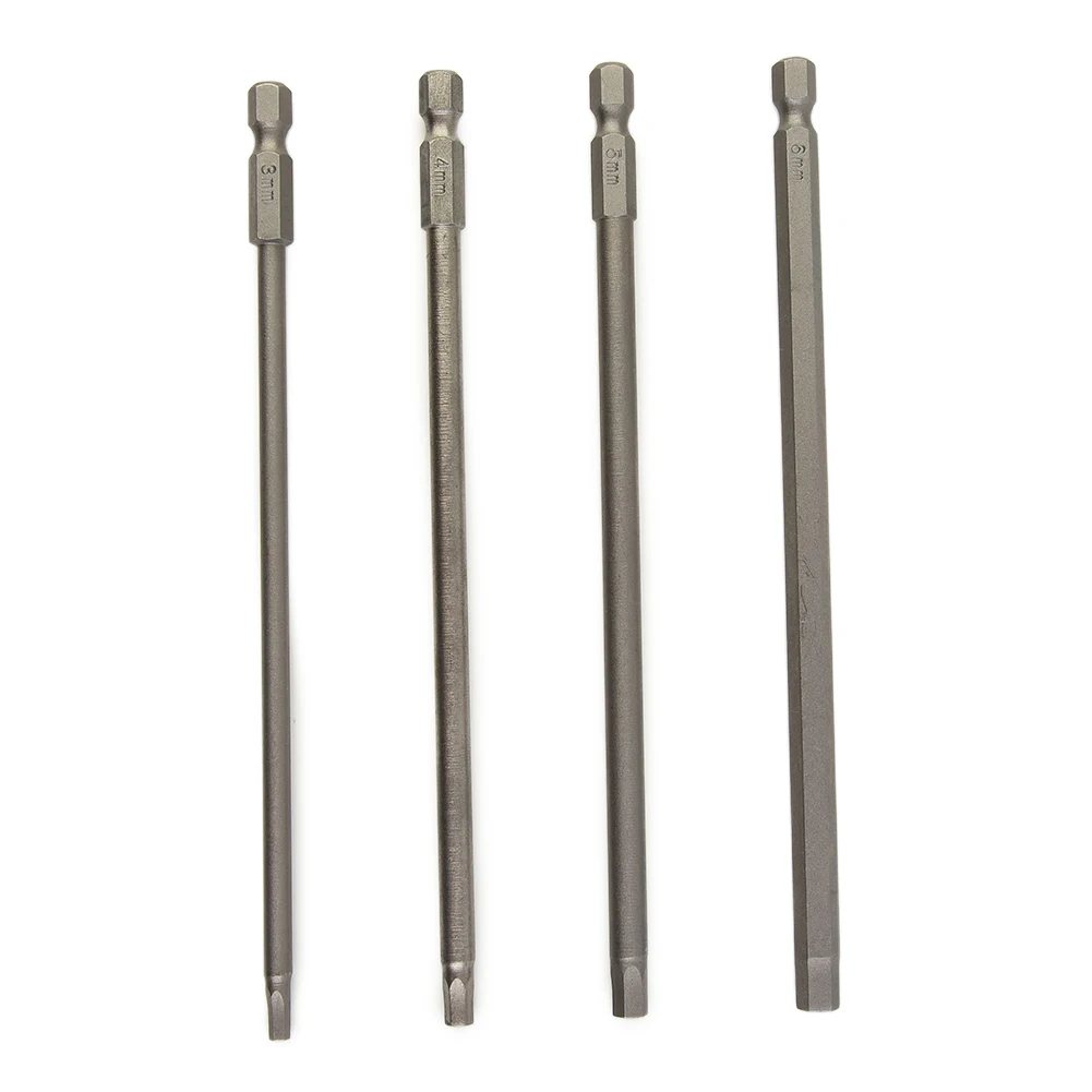 Tool Hex Screwdriver Bits Useful Convenient High Quality Portable Practical Screwdriver Bits 150mm 3/4/5/6mm 4*