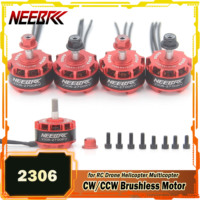 4PCS NEEBRC 2306 RC Drone Brushless Motor 2300KV 2700KV 2-4S CW/CCW for QAV250 Eachine Wizard X220 280 Helicopter Multicopter