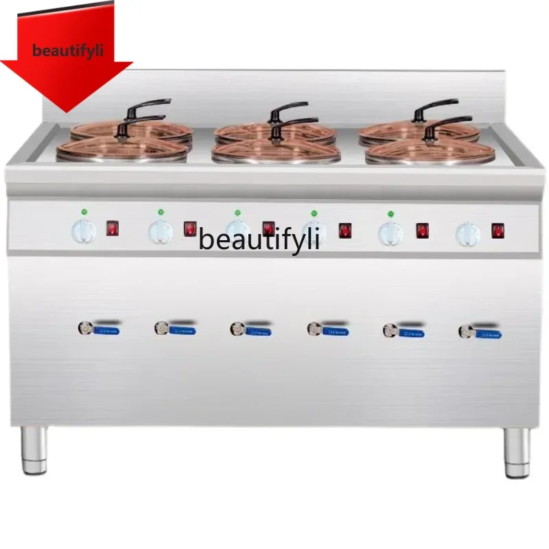 

A61 l NQ Stainless steel dumpling stove Commercial dumpling cooking pot Commercial electric noodle cooking stove Multifunctional