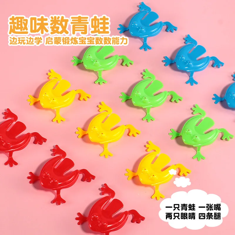 Hot Play Pcs Jumping Frog Bounce Fidget Toys Antistress Relieve Family Team Game Kids Birthday Party Toys for Children Boy Gifts