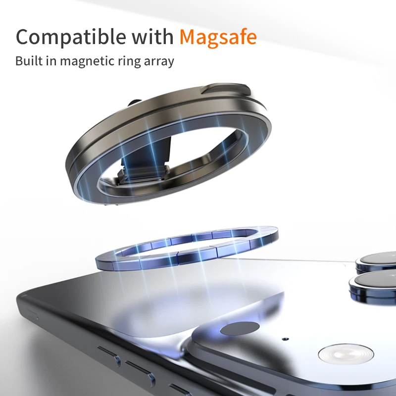 2026 New Mobile Phone Magnetic Holder Silicone Finger Loop Grip Stylish Phone Grip for iPhone Sumsang Xiaomi - view 3