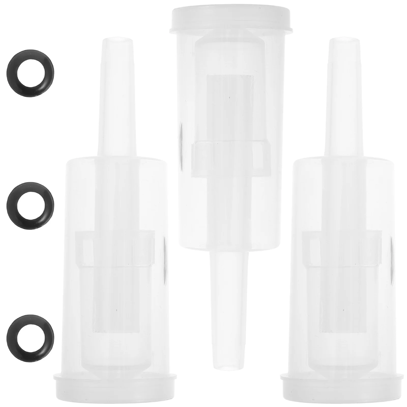 6 قطعة أقفال الهواء 3 قطعة صمامات في اتجاه واحد للمنزل تخمير النبيذ البيرة الحفاظ على الطعام البلاستيك تحقق صمامات الملحقات