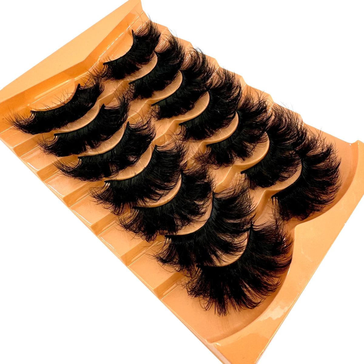 7 paia 25mm 8D ciglia finte visone sfuse soffici ciglia finte naturali spesse drammatiche ciglia finte visone strumenti per il trucco all'ingrosso