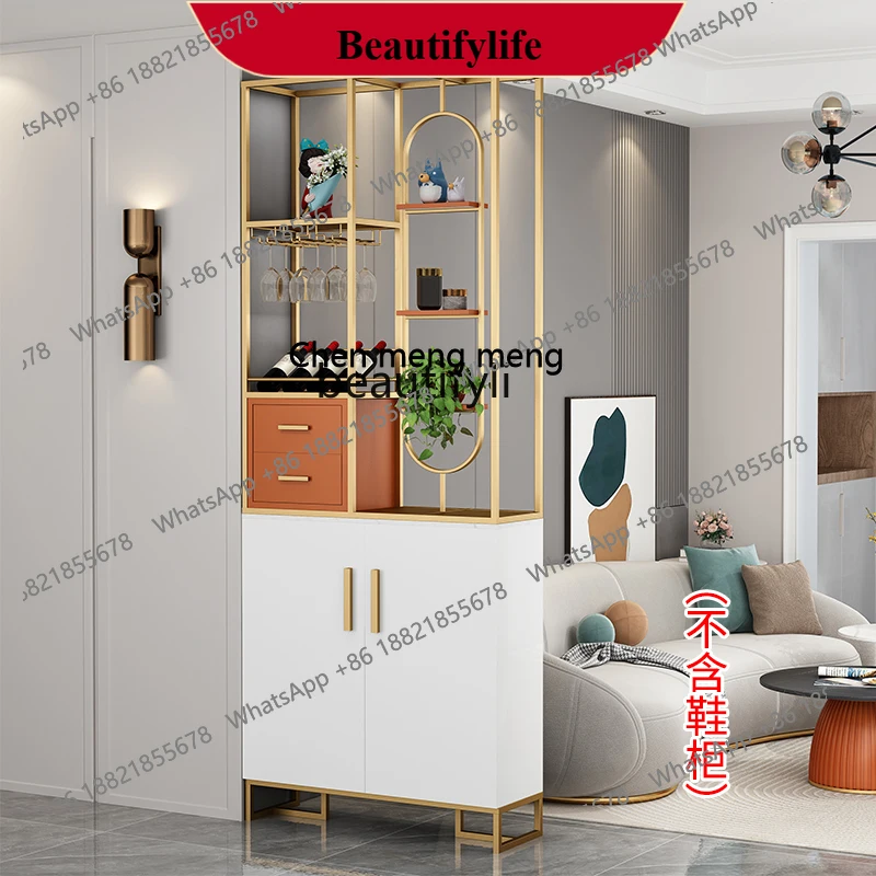 D178 Light luxury living room entrance entrance partition modern small apartment, screen half-section simple, decoration