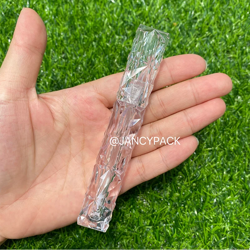 

2.5ml Lip Gloss Tube Plastic Lip Glaze Tubes,Square full clear transparent Cosmetic Packing Container