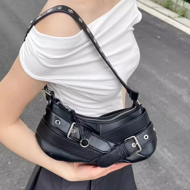 Retro Women Handbag PU Leather Shoulder Totes Underarm Vintage Top Handle Bag Female Small Women Bag