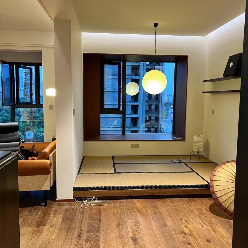 Custom Made Thick 4.5cm/5.0cm/5.5cm Japanese Interior Tatami Mat Coconut Fiber Core Straw Mat Flooring Mattress Tatami Floor Mat