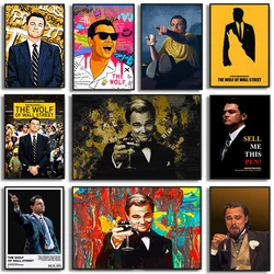 Classic Movie The Wolf of Wall Street Posters and Prints Leonardo DiCaprio Canvas Painting Car Pictures Living Room Home Decor