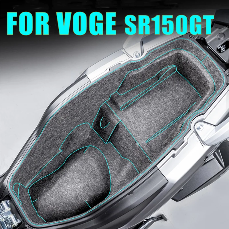 For VOGE SR150GT 48V SR150GT Motorcycle Rear Seat Cargo Liner Storage Box Seat Bucket Liner Cushion Motorcycle Accessories