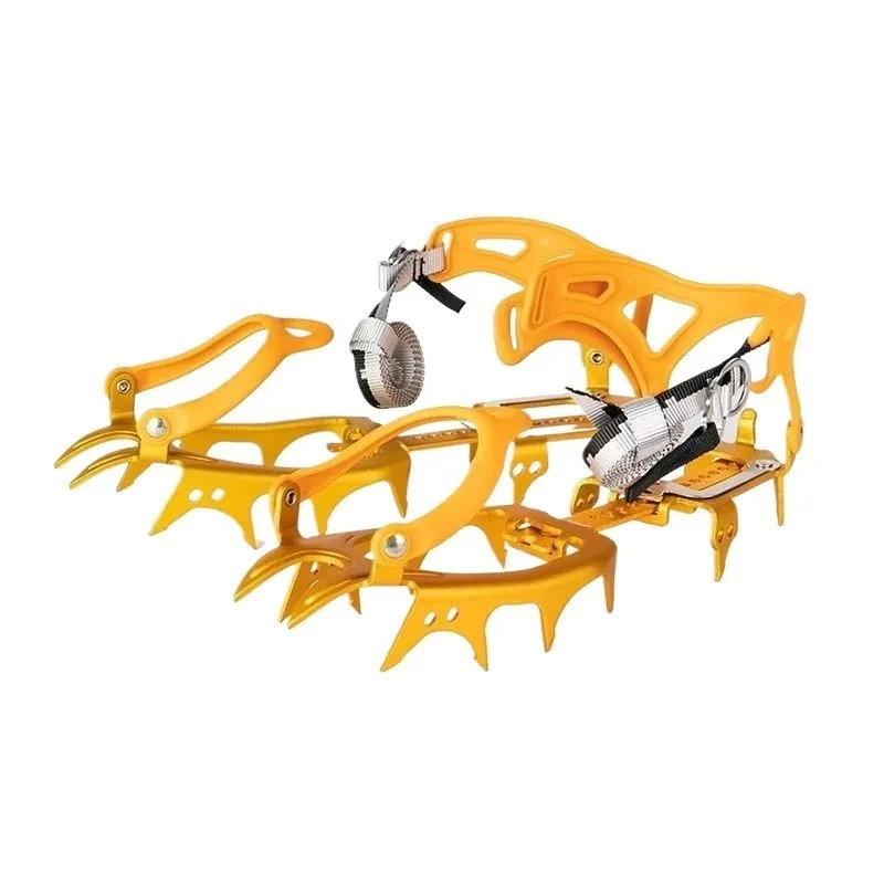 Original 14 Tooth Crampons Outdoor Mountaineering Professional Grade Aluminum Alloy Non-slip Aluminum Alloy Shoe Cover