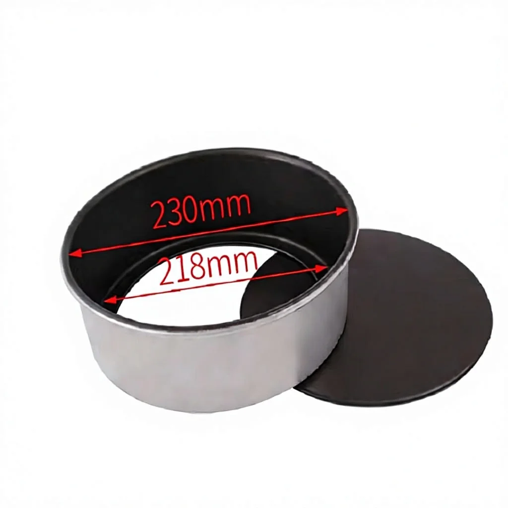 Factory Customizable 23*21.8*7.2cm Aluminum-clad Iron Non-stick Basque Round Cakes, Bread and Toast Baking Moulds Tins