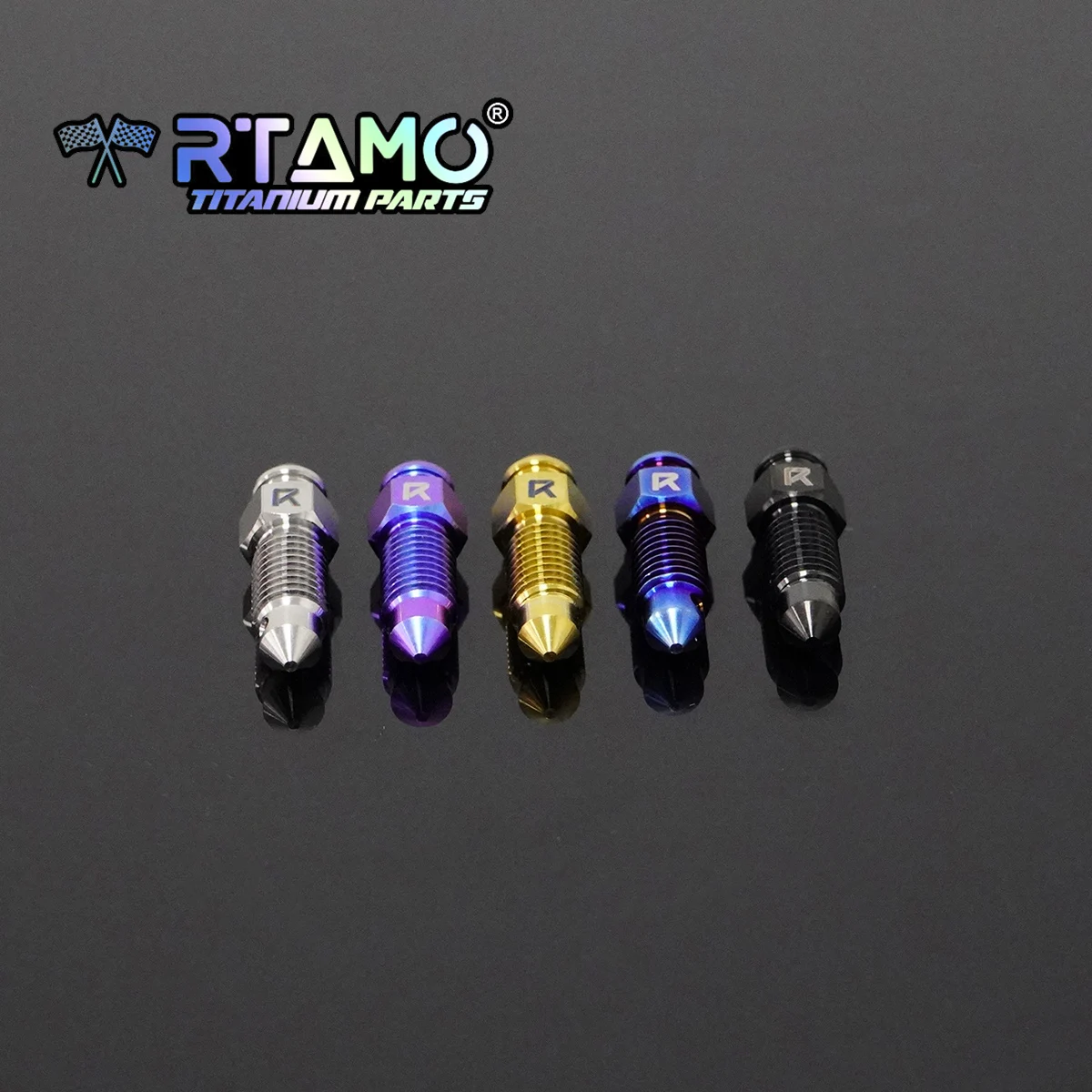Gr5 Titanium Bolt M6X1.0P M7X1.0P Banjo Bolt Rear Caliper Bleeder Bolt Total Length 27.5mm for Brembo Car/ Frando Abalone