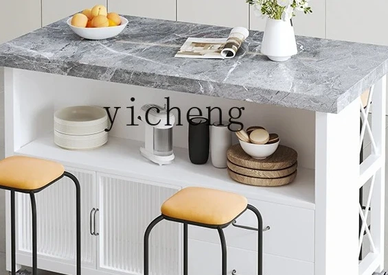 

ZZ Kitchen Rock Board Storage Sideboard Cabinet Open Operation Movable