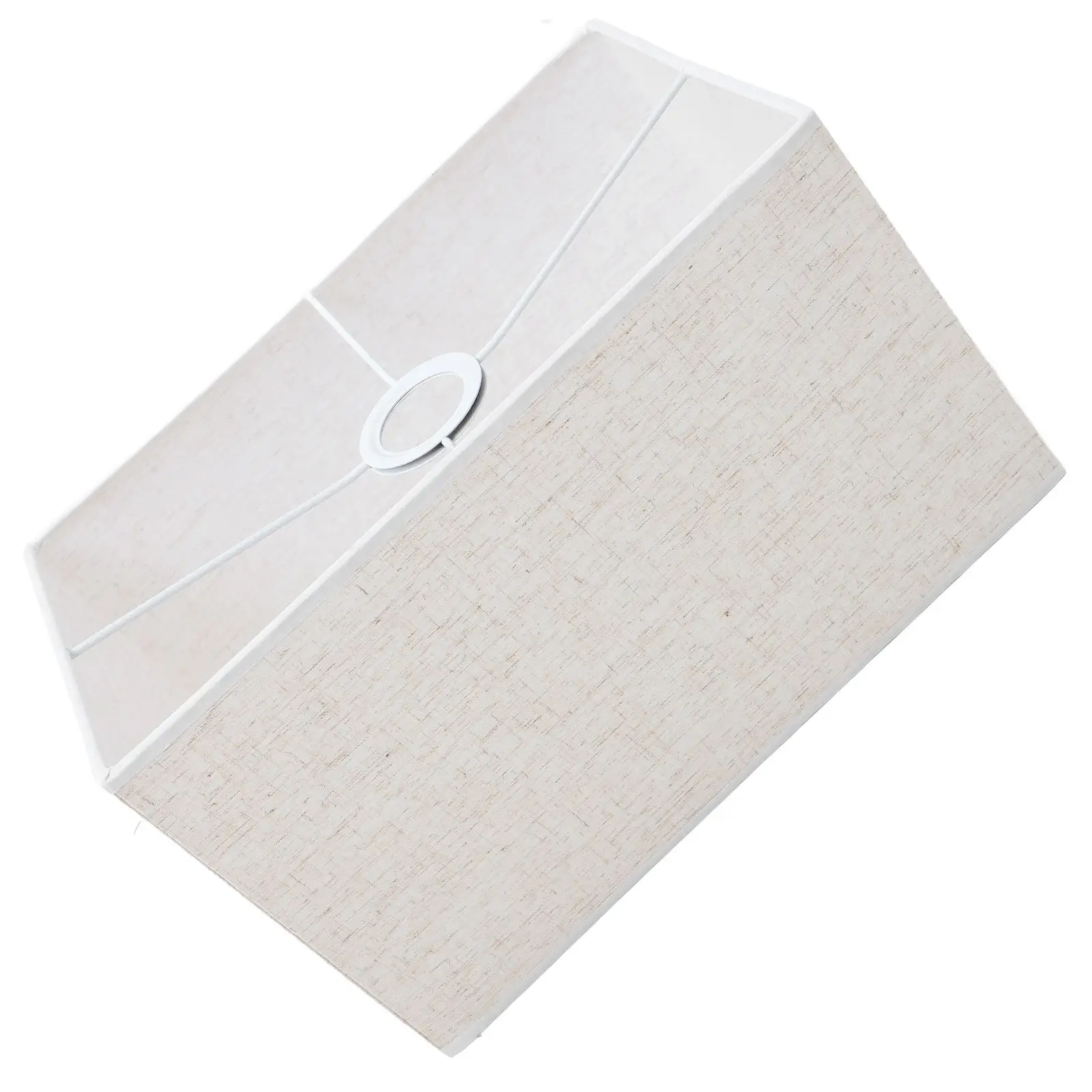 Linen Lamp Shade Cloth Cover Rectangle Dustproof Decorative Home Hotel Bedroom Study Library Lighting Accessories