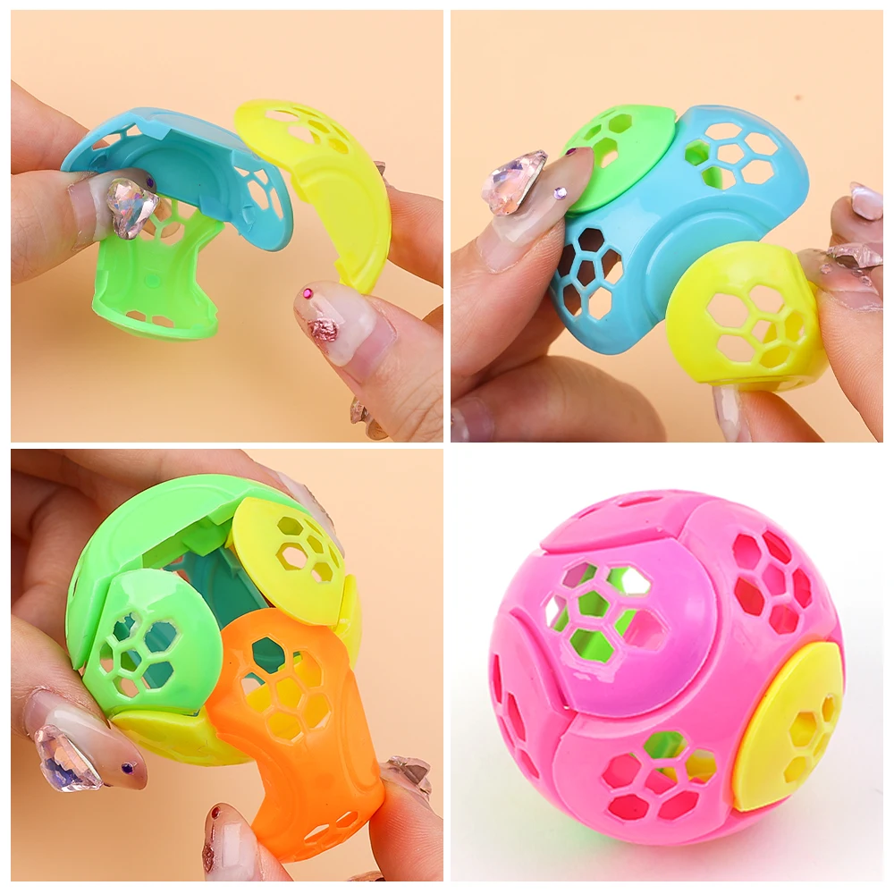 1/3/5pcs giocattoli a sfera assemblati in plastica colorata giocattoli educativi per bambini fai da te smontaggio palla giocattolo regali per l'asilo