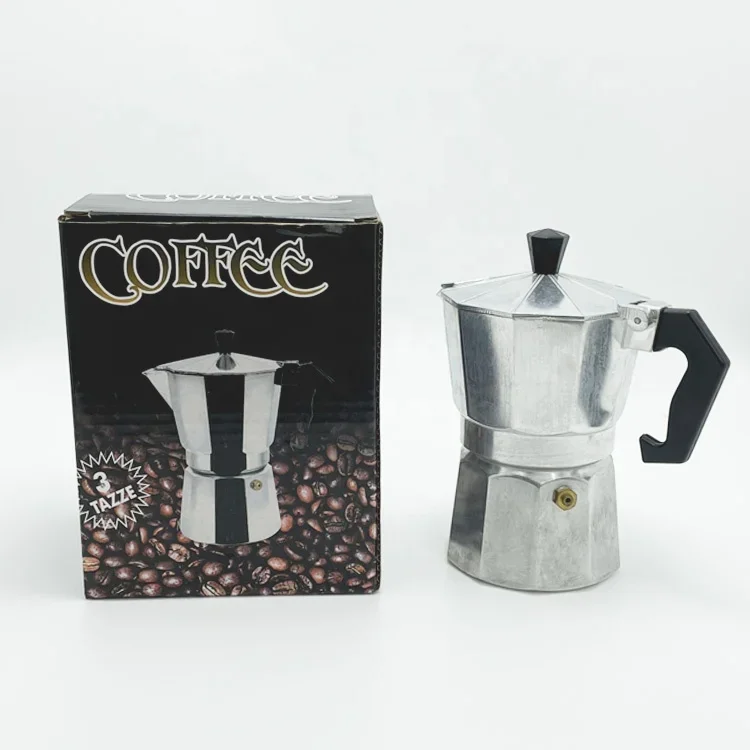 Wholesale Metal Promotion 3cups 6cups 9cups 12cups Portable Coffee Maker Espresso Moka Pot Set