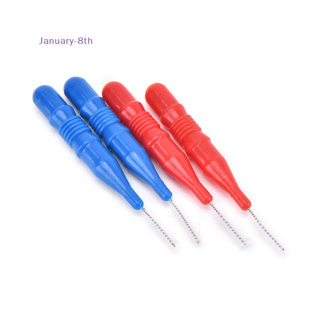 50Pcs Clean Tooth Floss Head Hygiene Dental Plastic Interdental Brush Toothpick