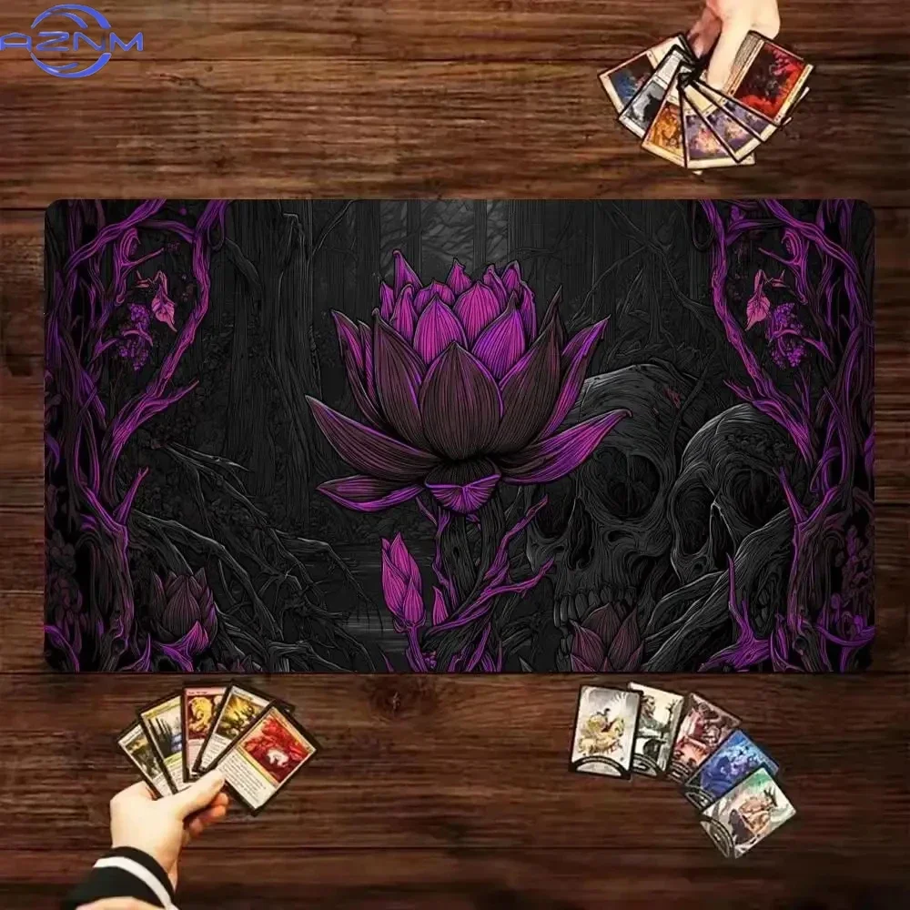 Dark Lotus Mouse Pad Card Game Mat, with Magic Area, for Board Games, Suitable for Mtg/Tcg Card Battles, Commander Mode, and Dec