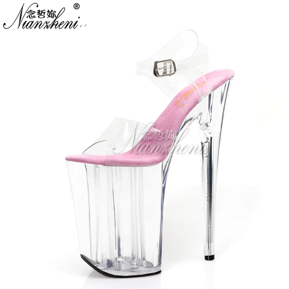 Sexy fashion transparent 9 Inches High Heels 23cm Sandals Exotic platform party show Sexy Fetish pole dancing Stripper Nightclub view 4