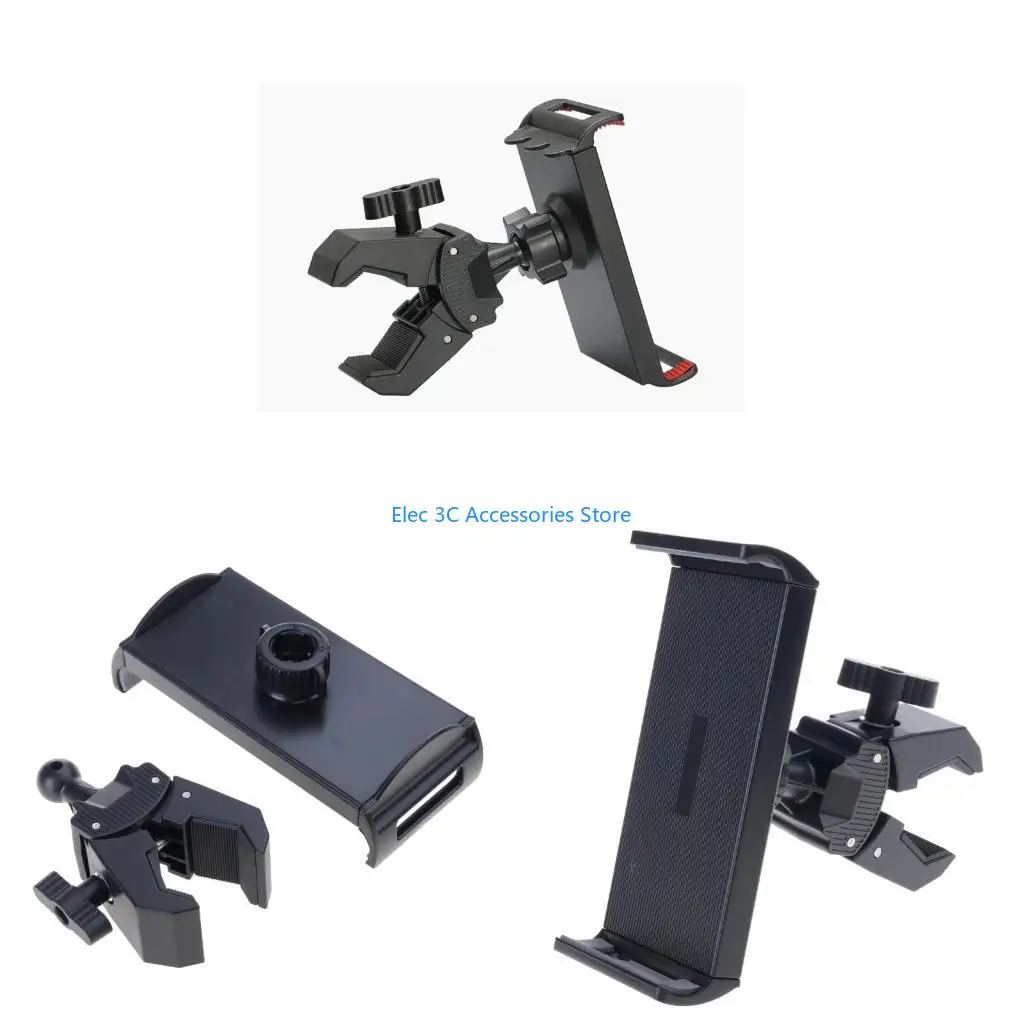 Y51A Multiple Phone Clamp For Gym Equipment Bikes Car Adjustable 4.5-11inch Holder