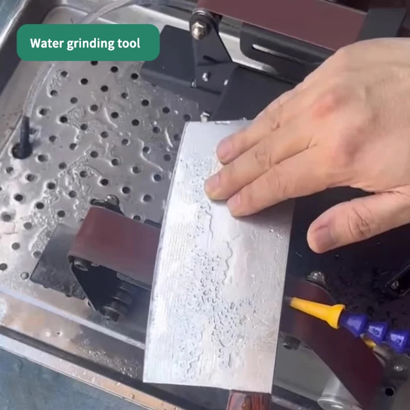 Multifunction Electric Belt Sander Desktop Double Head Water Grinder Sharpener Woodworking Metal DIY Polishing Grinding Machine
