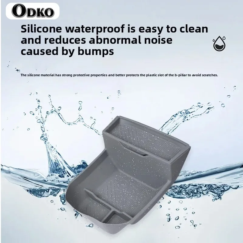 Silicone Car Storage Box for Zeekr 009 Vehicle Dashboard Decorative Organizer Anti-pressure Desktop Sle Storage Box/Bag/Case