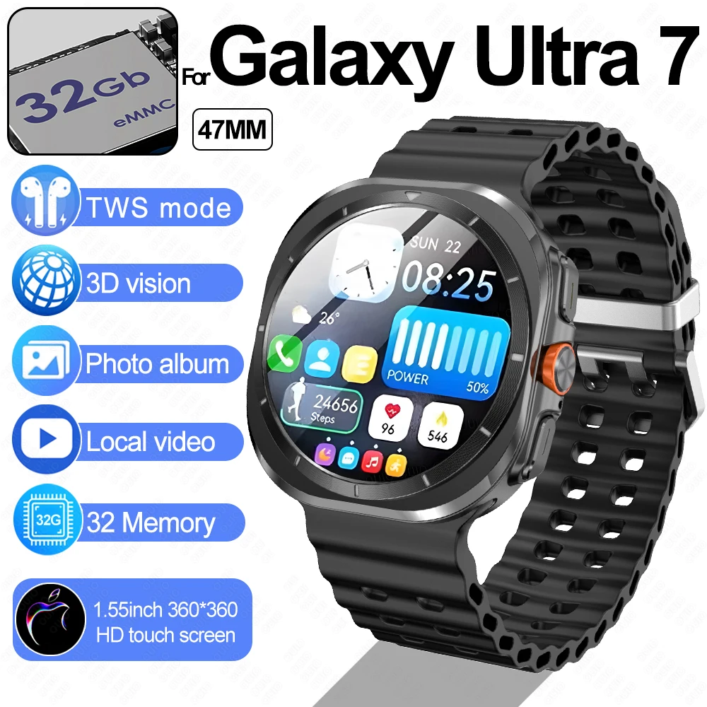 New Galaxy Watch 7 Ultra Smart Watch 32GB Memory 1.5