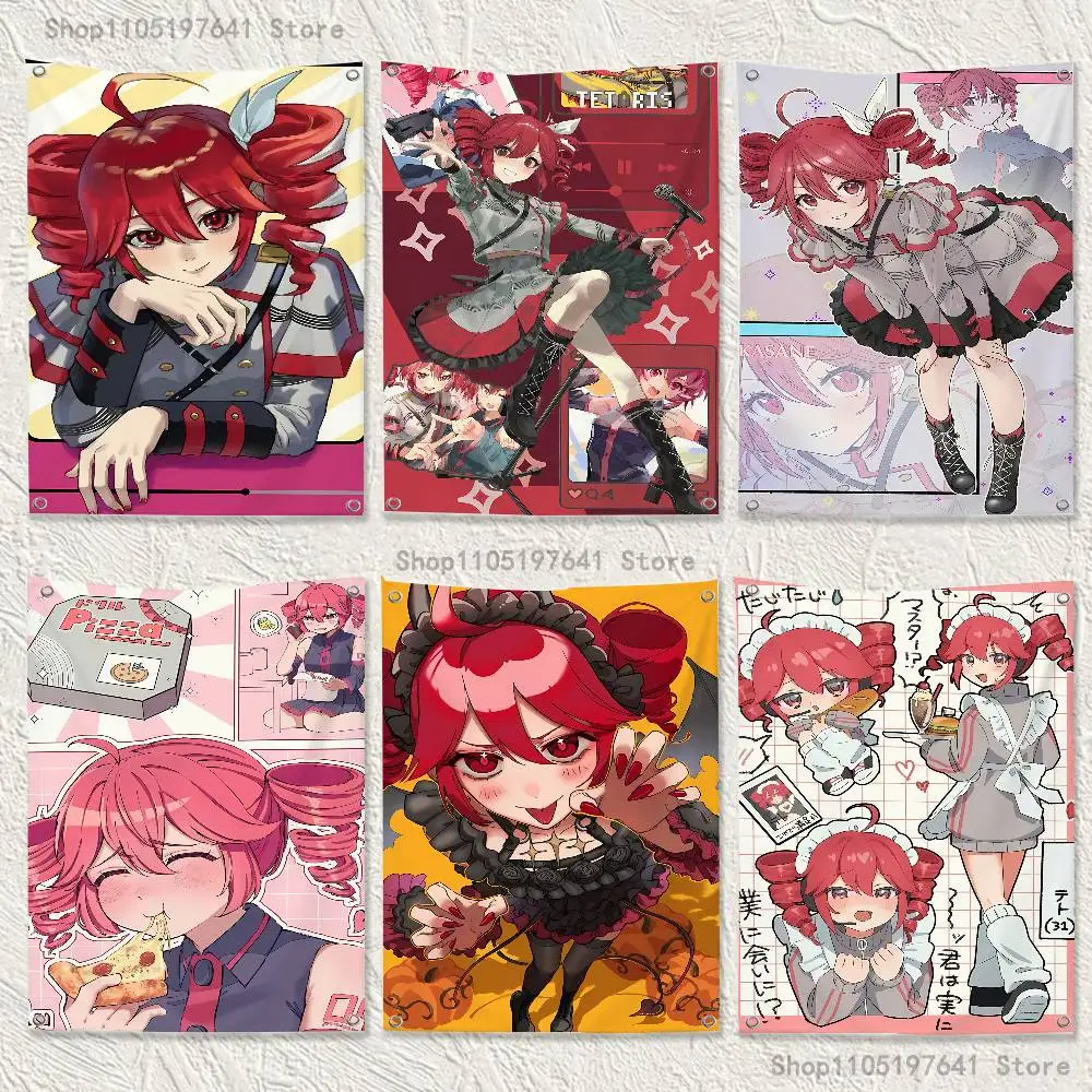 

Fukouna Girl K-Kasane T-Teto Flag Tapestry Banner For Bedroom Outdoor Living Room Restaurant Bar Wall Decor Party