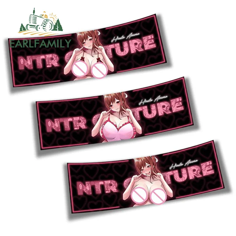 EARLFAMILY 13 سنتيمتر ل NTR ثقافة الصفع NSFW ملصقات السيارات واقية من الشمس شخصية الشارات خدش واقية الوفير قافلة سيارة السلع #1