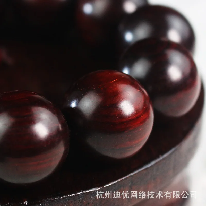 Indian small-leaf rosewood bracelet, high oil content, dense and heavy, collectible rosewood beads, Buddhist prayer beads, unise