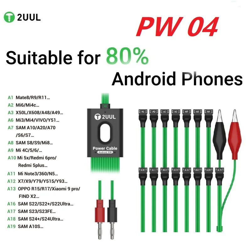 2UUL PW02 PW04 PW05 Android IOS Power Boot Cable For iPhone Power On Charging Detection Motherboard Activation Repair Clip Line