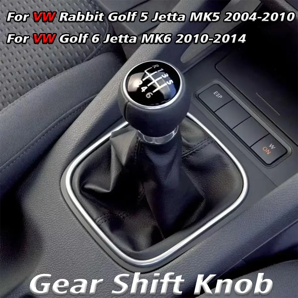 

Suitable for Volkswagen Golf5 6 Black Car Gear Shift Handball Transmission Head Manual Gear Lever car Accessories