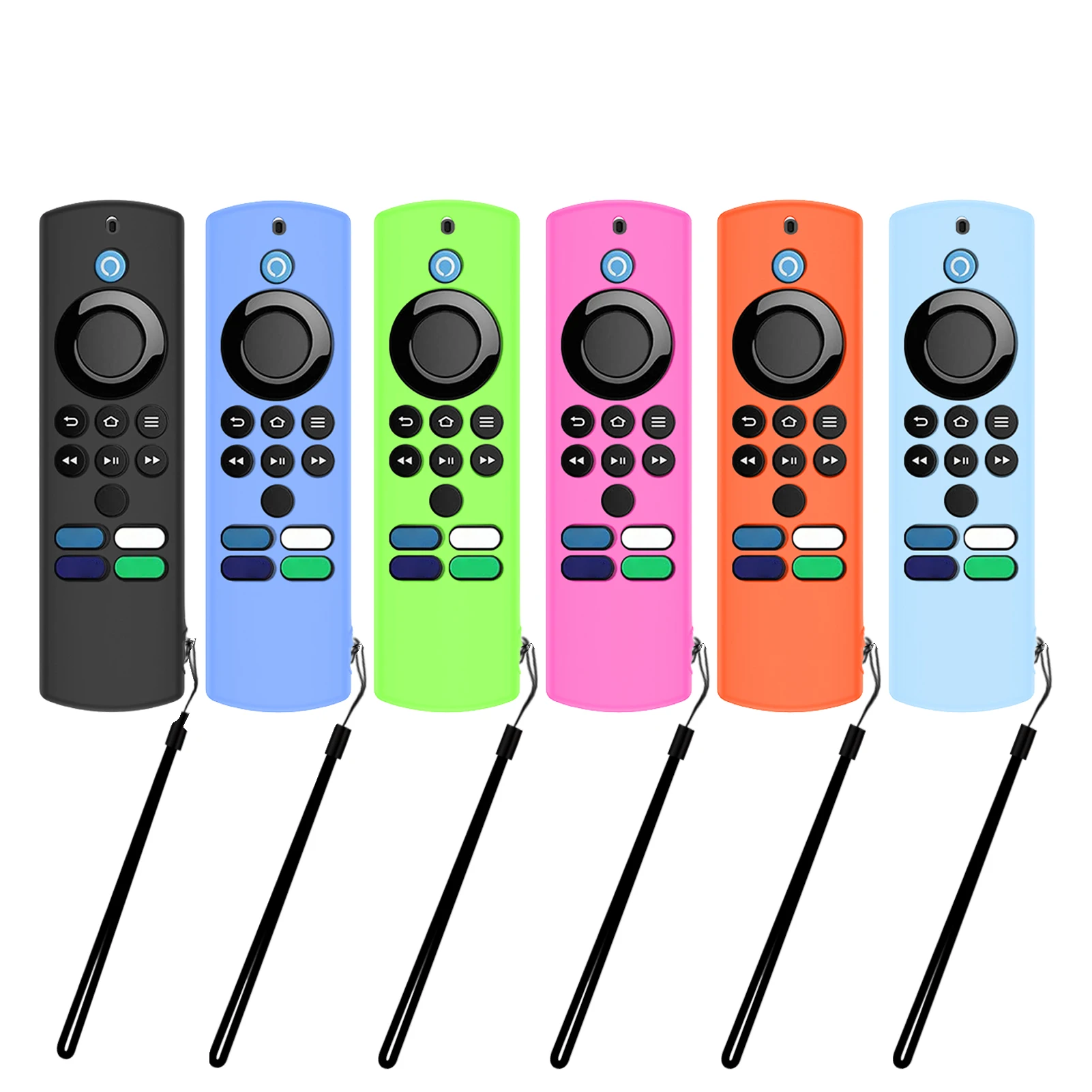 سيليكون صوت جراب لريموت السيارة غطاء صدمات قابل للغسل واقية كم ForAlexa النار TVStick لايت 2nd الجنرال اكسسوارات