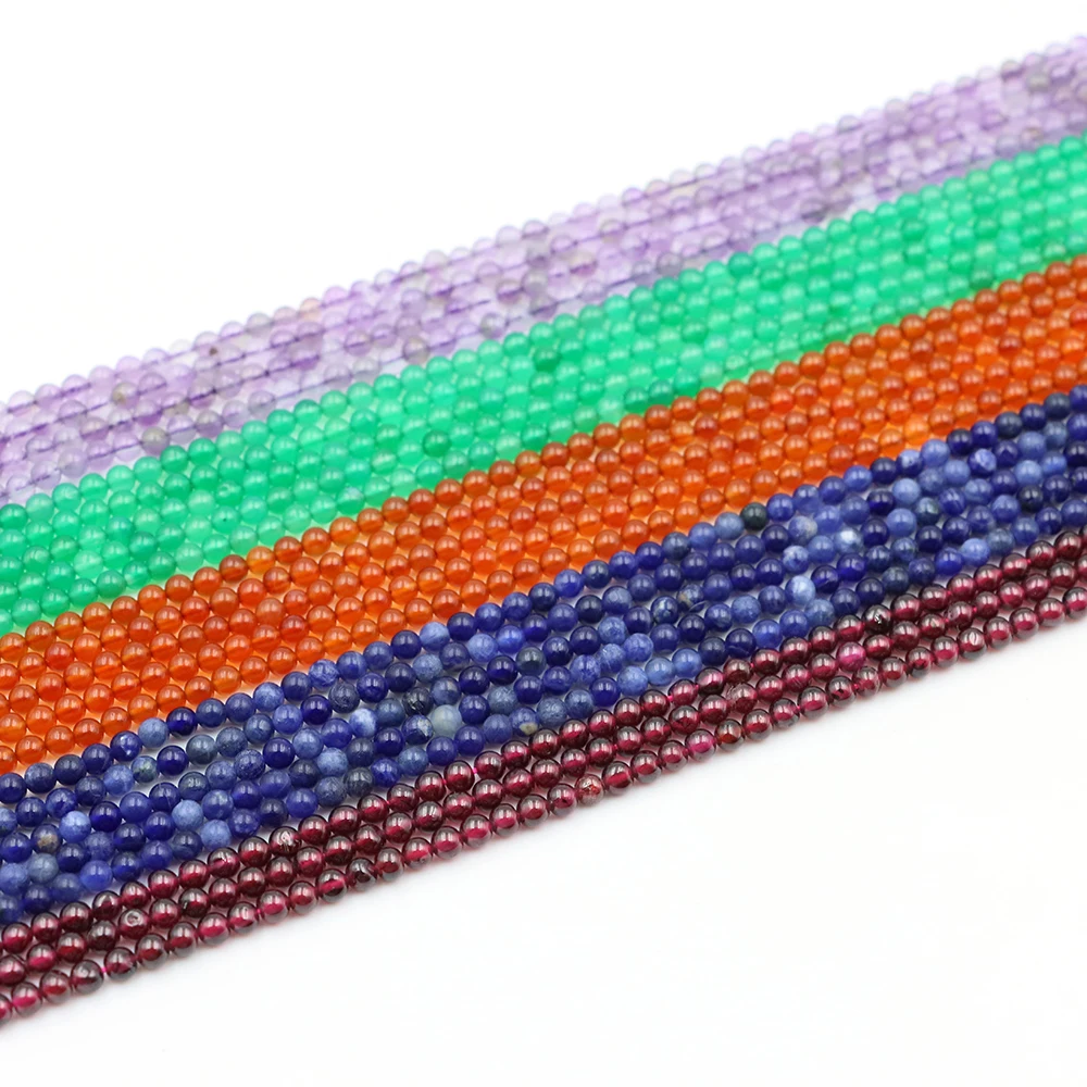 2mm3mm Naturstein Perlen Kleine Glänzende Cat Eye Perle Glatte Lose Perlen Für DIY Schmuck Machen Charme Armbänder Halskette großhandel