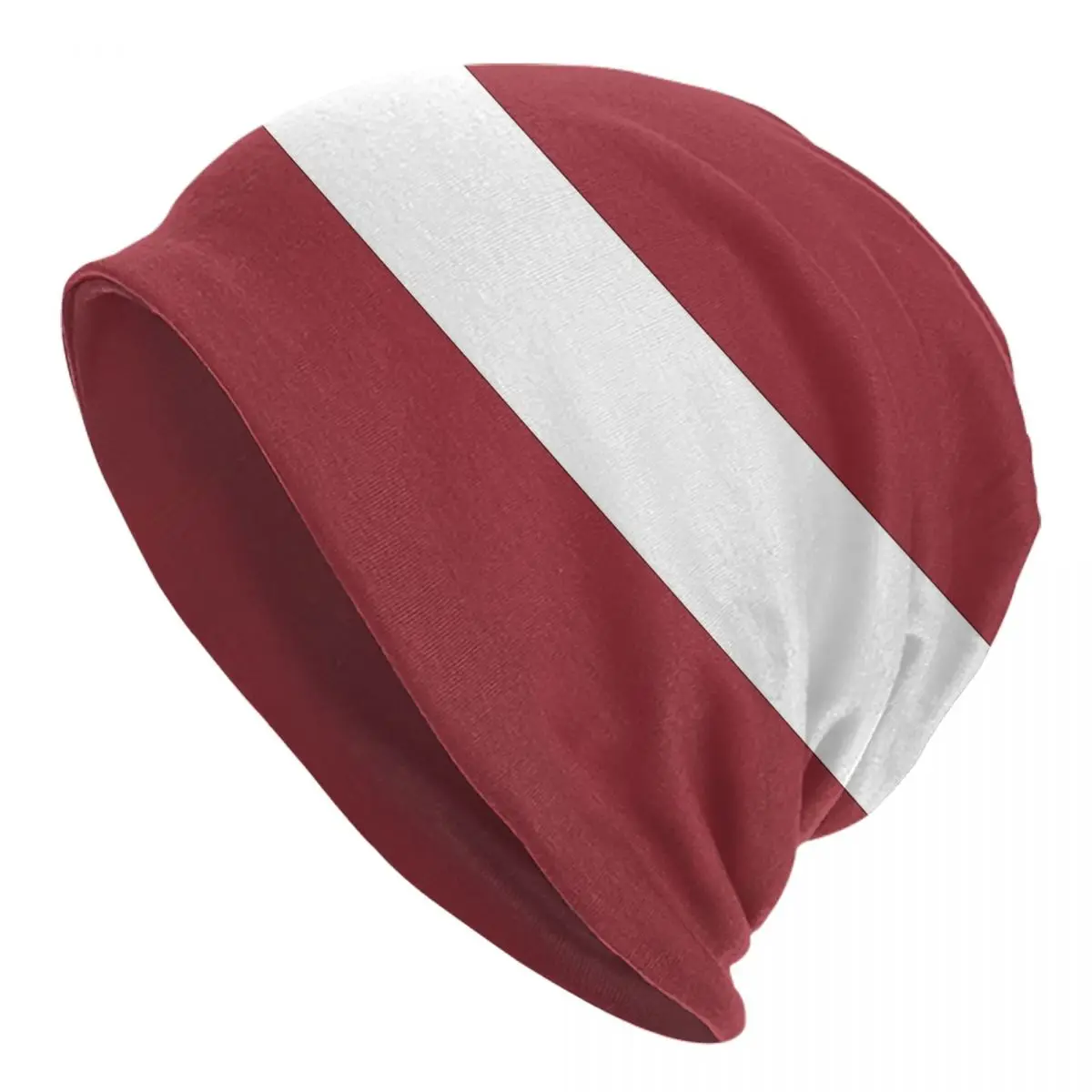 

Latvia Flag Bonnet Hat Vintage Street Skullies Beanies Hat for Men Women Spring Dual-use Caps