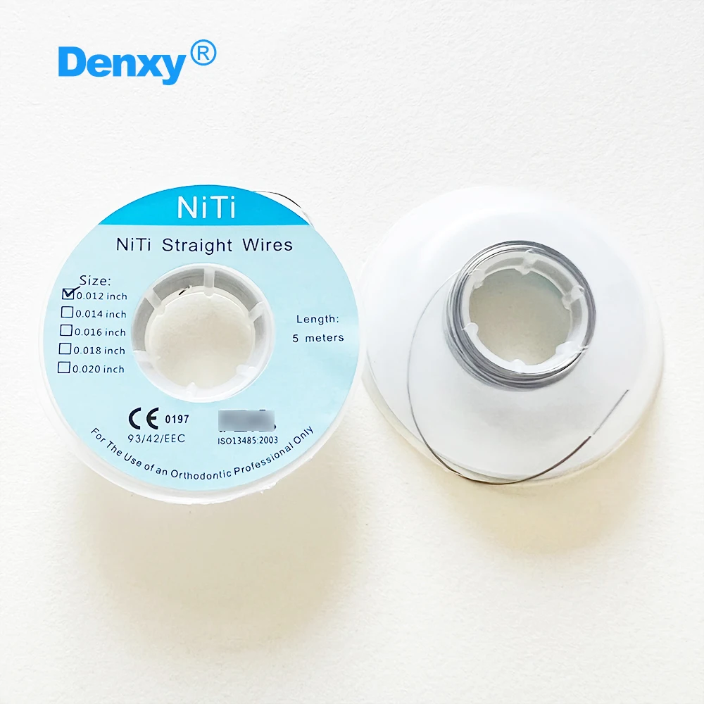 DENXY 3 Rollen/Set Kieferorthopädischer NiTi-Geraddraht 5m/Rolle Zahnspangen-Bogendraht Hochwertige Superelastische Zahnarztmaterialien – Detail 1