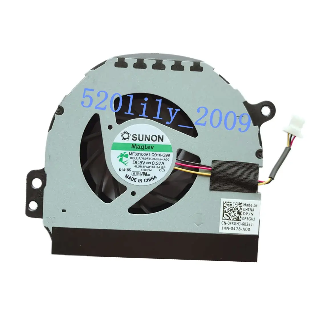 For Dell 1464 Laptop Fan 1564 1764 P08F P09G 13 14R N4010 P07E