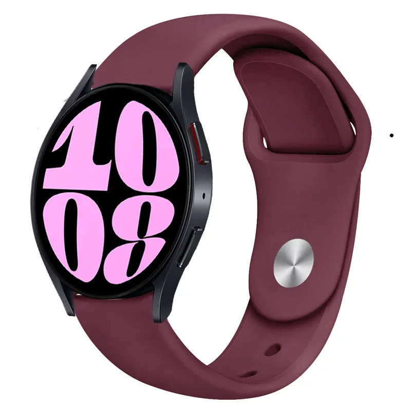 Correa de silicona de 20mm y 22mm para Samsung Galaxy Watch 7 6 5 4 Classic 47mm 43mm Huawei Watch 5 GT4 pulsera Amazfit GTR 4/GTS 4